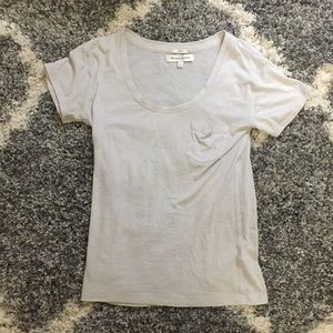 Sheer Scoop Neck Tee